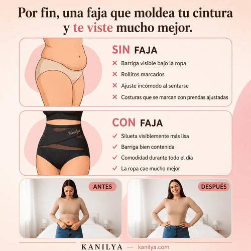 Braguita moldeadora de cintura alta — Control abdominal sin costuras