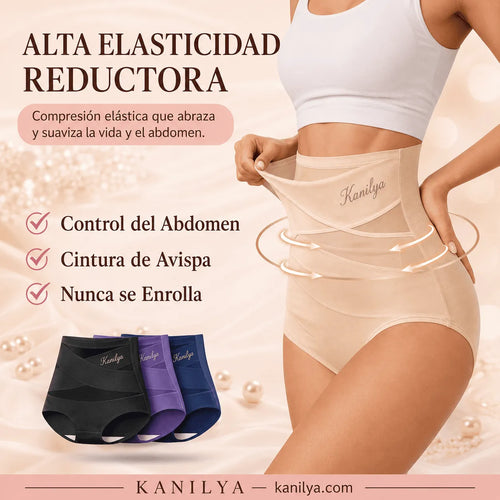 Braguita moldeadora de cintura alta — Control abdominal sin costuras