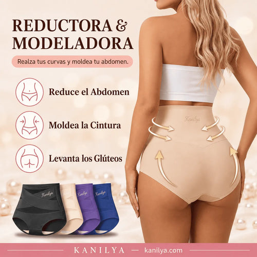 Braguita moldeadora de cintura alta — Control abdominal sin costuras