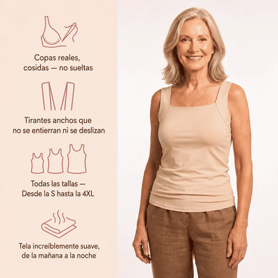 Camiseta Kanilya con sujetador integrado