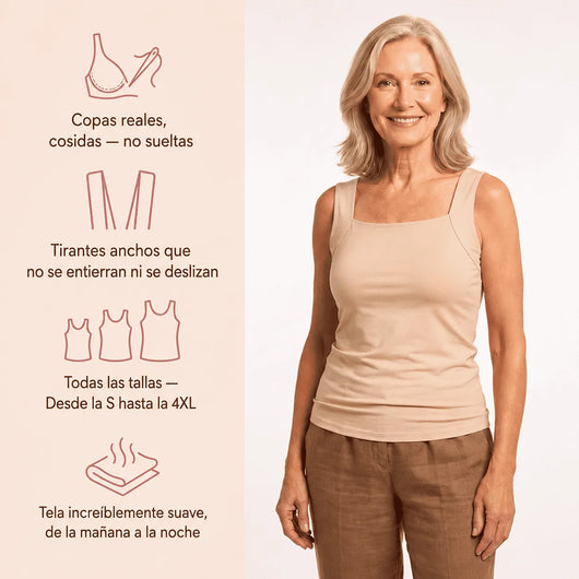 Camiseta Kanilya con sujetador integrado