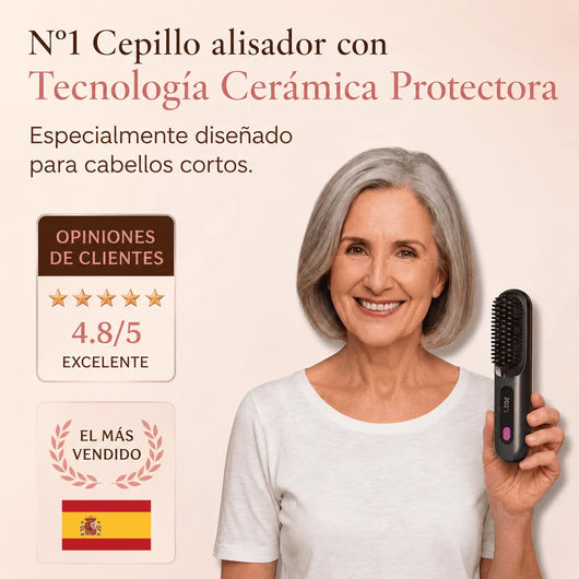 La PRIMERA cepillo moldeador inteligente para cabello corto