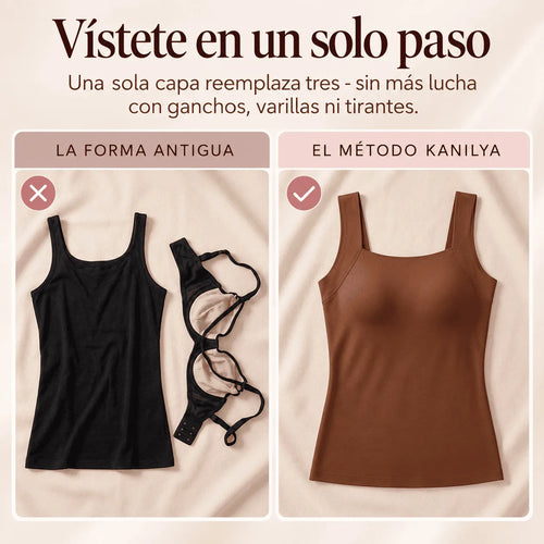 Camiseta Kanilya con sujetador integrado