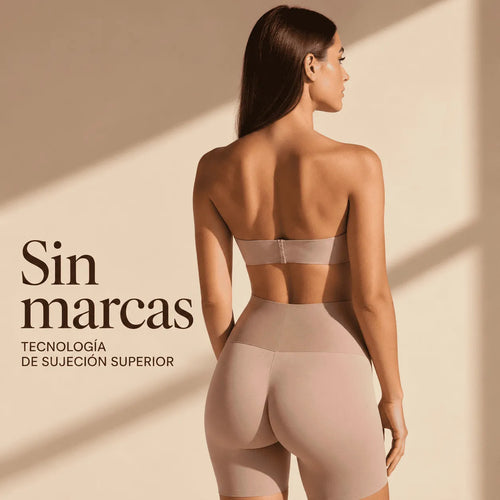 Short moldeador sin costuras con efecto vientre plano y realce de glúteos