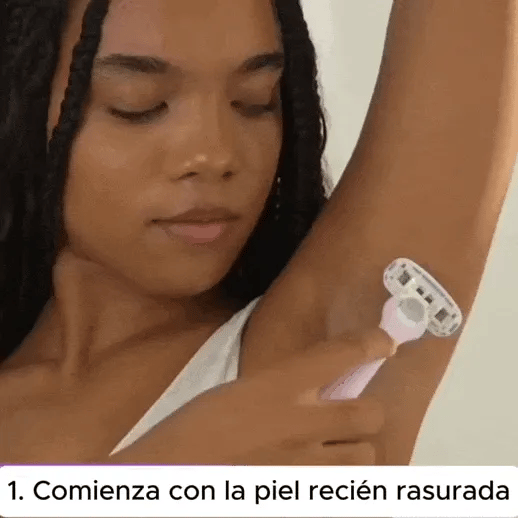 Piel suave y sin vello, fácilmente